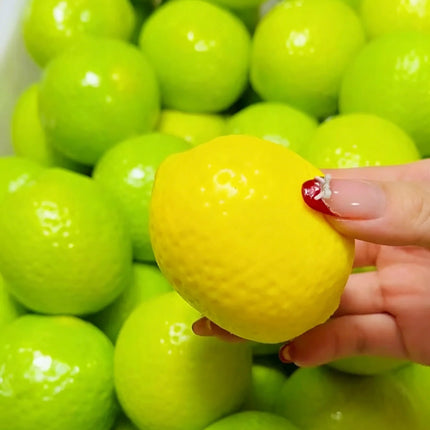 Handmade Crispy lemon Stress Ball Squeeze Toy, Color-Changing Mango Squishy Fidget Ball, ASMR Sensory Stress Relief Toy