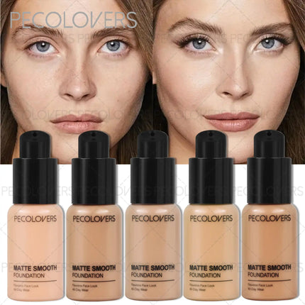 Waterproof Long-Lasting Foundation,Matte Finish,Concealer Foundation,Everyday & Special Events Makeup