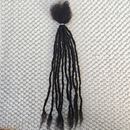 Dreadlocks Sister Locs Extensions Handmade Soft Crochet Brazilian Human Hair Braiding 10in Ombre Short Hair 10Strands/lot