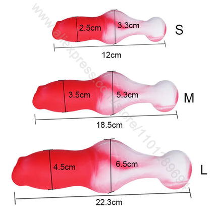 Dog Dildo With 35/65/95cm Fox Tail Silicone Butt Plug Cosplay Adult Sex Games Long Anal Plug Tail Animal Dildos for Women Penis