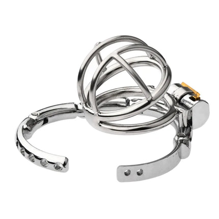 Adjustable Snap Ring Male Chastity Device Metal Cock Cage Slave BDSM Sex Toys for Men Penis Urethral Lock Adult Chastity Belt