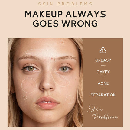 High Coverage Foundation BB Cream Concealer Brighten Facial Contour Primer Base Waterproof Long-Lasting Makeup Cosmetic