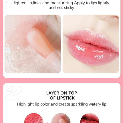 Crystal Jelly Moisturizing Lip Oil Plumping Lip Gloss Makeup Sexy Plump Lip Glow Oil Tinted Lip Plumper