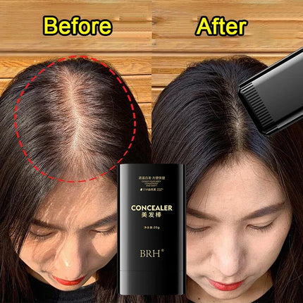 Black Hair Stick, Gray Hair Covering Artifact No Color Loss Disposable Hair Dye Stick Roots Black Color