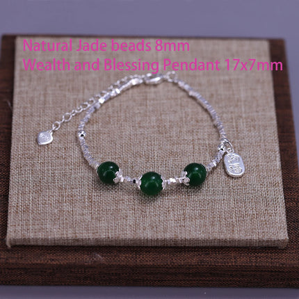 VENTFILLE 925 Sterling Silver Butterfly Bracelet for Girl Bead String Design Insect Fashion Versatile Jewelry Gift Dropshipping
