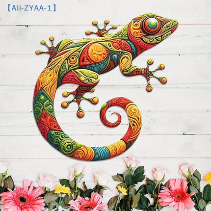 【ZYAA-1】1/2Pcs Iron Gecko Wall Decorations Suitable For Home Garden Courtyard Decor Door Frame Decoration