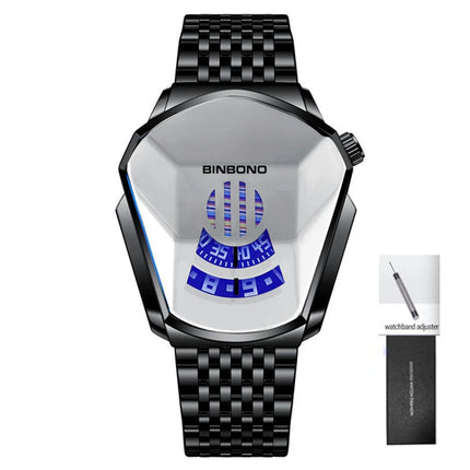 BINBOND New Casual Unique Digital Clock Men Luxury Watch Automatic Watches Mens Gold Fashion Quartz Wristwatches Montre Homme 01