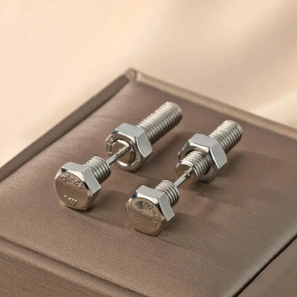 Kind Exquisite Fashion Earrings Screw Stud Earrings, Personalized Study Birthday Gift for Lovers