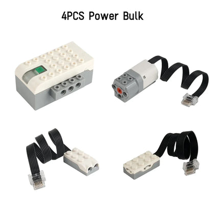 MOC Buiding Blocks Power Bulk Compatible with WEDO 2.0 EV3 20841 20844 45300 19071 Technical Hub/Medium Motor/Tilt/Motion Sensor