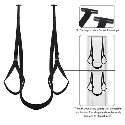 Couple Sex Sling BDSM Door Sex Swing Chair Seat Bondage Restraints Adjustable Detachable Seat Sexual Stimulation Adult Sex toys