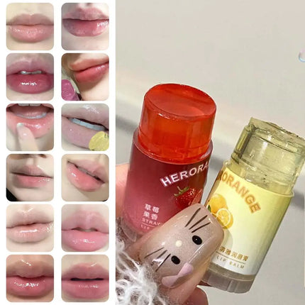 Moisturizing Lip Balm Natural Plant Hydrating Soothing Anti Dryness Anti Crack Multi Fruity Jelly Fresh Daily Lip Care