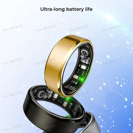 2026 New Smart Ring GPS Motion Modes Remote Control Camera Heart Rate Blood Oxygen/Pressure Outdoor Sports Waterproof Smartring