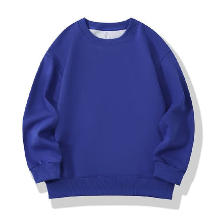 Fashion Girls Boys Sweatshirts Clothing Autumn Solid Color Casual Long Sleeve Pullover Children's Clothes Teen 6 8 10 12 Years