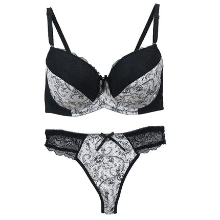 2022 New Bras Set For Womens Sexy Plus Size Female Lingerie Embroidered Lace 34/75 36/80 38/85 40/90 42/95 BCDE Cup Underwear