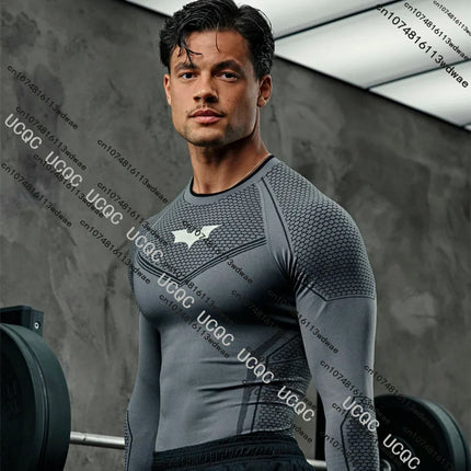Men's Athletic T-Shirt - Quick Dry Long Sleeve