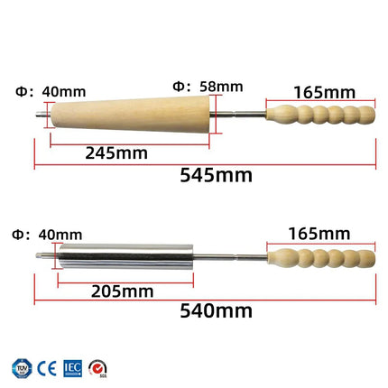 Chimney Cake Oven 6KW Crepe Grill Machine 220V/110V Stainless Steel Bread Roll Ice Cream Cone Cotolacachi Waffle Maker