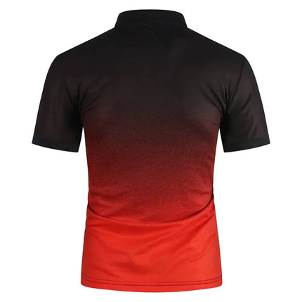 Summer Men's Polo Shirts CZ Ceska Zbrojovka Firearms Men's T-Shirts Short Sleeve Tees Gradient Color Mesh Cotton Lapel Tops S-5XL