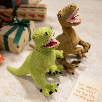 Dinosaur Plush Toy Cartoon Animal Velociraptor Brontosaurus Triceratops Tyrannosaurus Rex Stuffed Doll Kids Creative Gifts