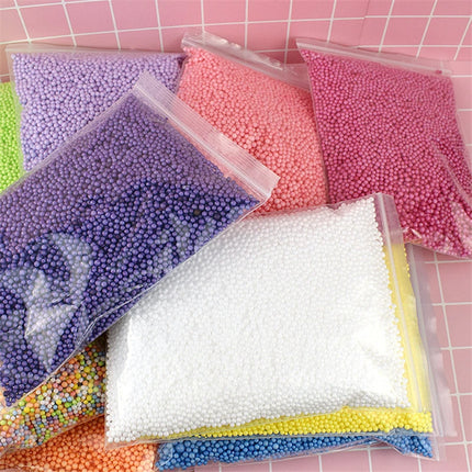1pack Polystyrene Styrofoam Balls Bottle DIY Snow Mud Particles Accessories Slime Balls Small Tiny Foam Beads For Foam Filler