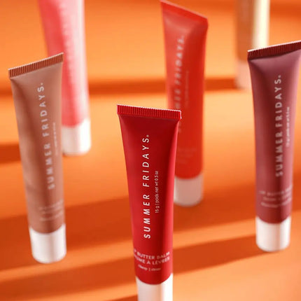 Summer Fridays Lip Balm Lipstick Moisturizing Glossy Smooth Soft Lips Cosmetics Sugar Vanilla Beige Sweet Mint Makeup Lip Care