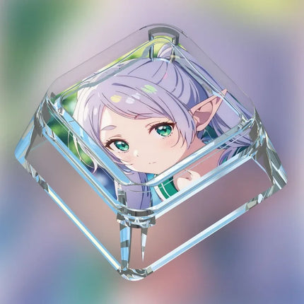 Animation Frieren: Beyond Journey's End Personalized Keycap Single PC Art Transparent Mechanical Keyboard Keycap Gift