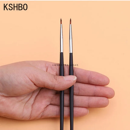 KSHBO 2pcs/set Brow Contour Brush Eyebrow Eyeliner Brush Portable Small Angled Eyebrow Liner Brush Women Makeup Cosmetic Tools