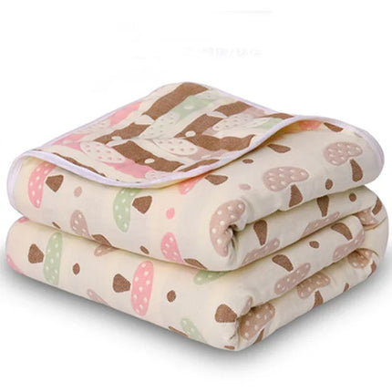 Chiffon towel, 6-layer cotton duvet, adult and children, double bed, air conditioner, fine duvet, extra large bedding