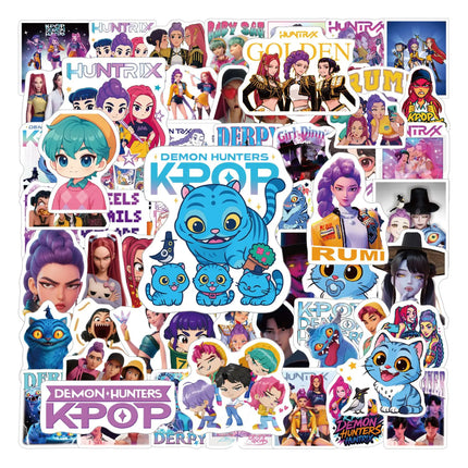100PCS Kpop Girl Group Stickers Set Waterproof Glossy Cartoon Decals for Phone Case Luggage Laptop Skateboard - DIY Decor