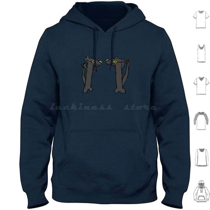 Toothless Dancing Meme Hoodie Cotton Long Sleeve Dragon Toothless Dancing Meme Cute Funny Toothless Dancing Viral Cartoon