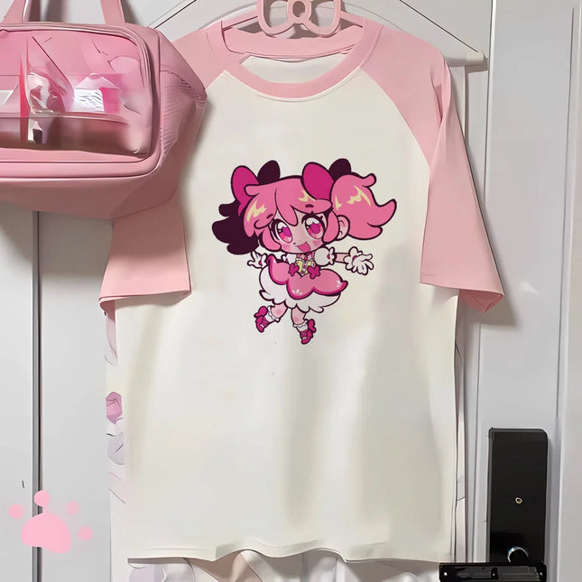 Madoka Magica t shirt women harajuku t-shirts female comic clothing