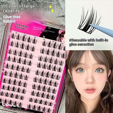 No Glue Needed False Eyelashes Lower Lashes Wispy Cat Eye Lashes Voluminous Fluffy Natural Look Daily Wear Easy to Apply