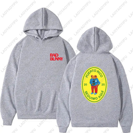 Rapper Bad Bunny Debi Tirar Más Fotos Album DTMF Merch Men Woman Hoodies Fashion Casual Vintage Drop Shoulder Sweatshirt Hoodie