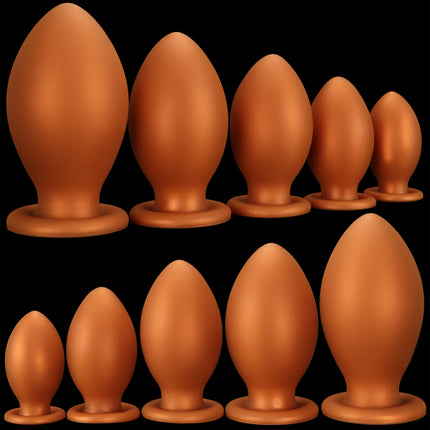 NEW Dragon Egg Anal Plug Xxl Fisting Anal Plug Smooth Silicone Butt Plug Prostate Sex Toy For Women/Men 18 Dilatador Anal Beads