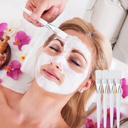 4pcs/Set DIY Face Mask Brush Set Multifunctional Soft Applicator Brushes Facial Mask Mud Application Women Beauty Skincare Brush