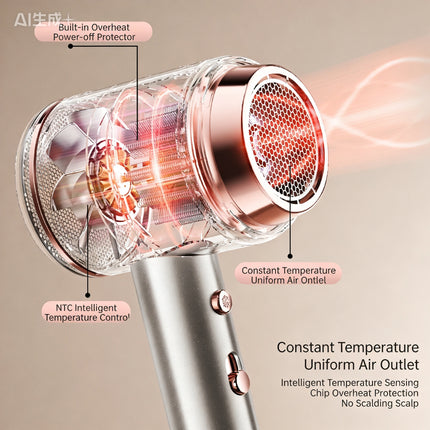 2400W High-Power Professional Portable Hair Dryer Thermostatic Heating And Cooling Negative Ion Hair Dryer