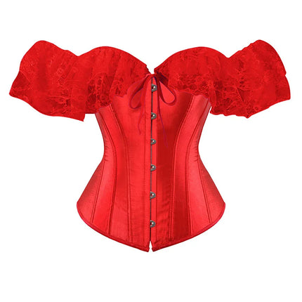 Lace Corset Top Women Shapewear Fajas Waist Trainer Slimming Lingerie Blouses Body Shaper Woman Corsets Sexy Outwear Shaping Tops