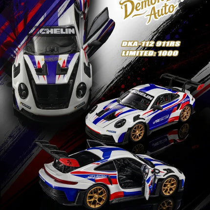 Demon King Auto 1:64 GT-R R35RR F40 911 GT3 Malaysian Flag Color Scheme The Model Car Show Malaysia Alloy Die Cast Car Model