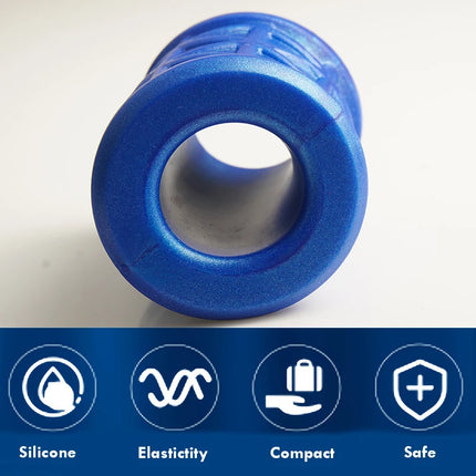 Thick Curved Ball Stretcher,Liquid Silicone Ballstetcher,Firm Grip for Sack Stretching,Sex Toys for Men,Tug Testicle Scrotum