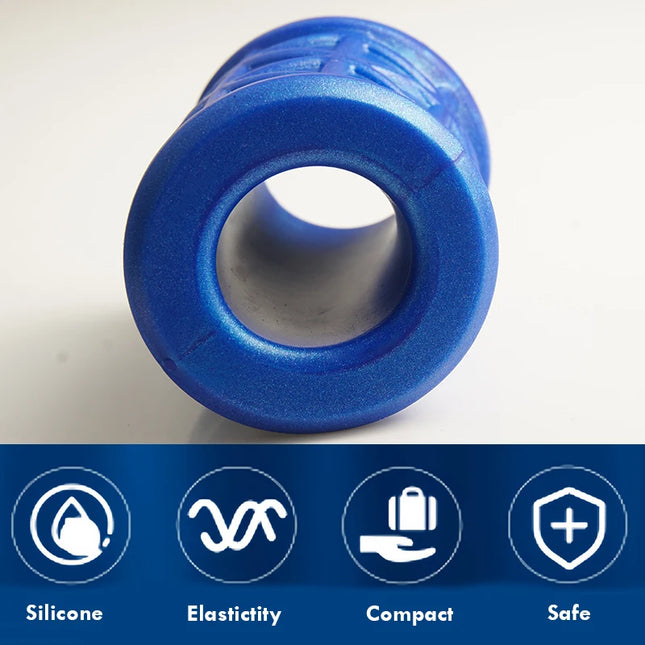 Thick Curved Ball Stretcher, Liquid Silicone Ball Stretcher, Firm Grip for Sack Stretching, Sex Toys for Men, Tug Testicle Scrotum