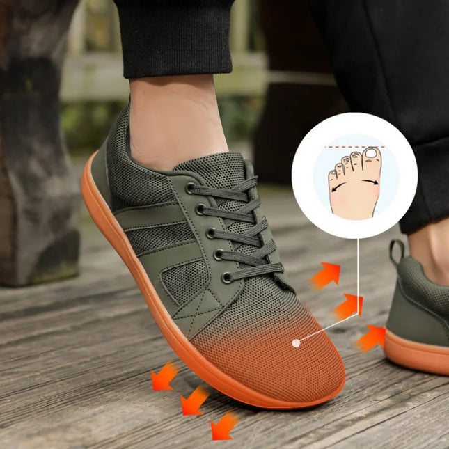 Minimalist Barefoot Shoes Male Lightweight Breathable Zero Soles Wide Toe Men's Running Shoes Outdoor Casual Walking Shoes