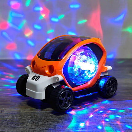 Electric Turn To Music Lights Dazzling Toy Car Model Boy Birthday Holiday Best Gift