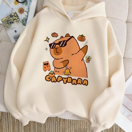 Cute Capybara Hoodie Kids Capibara Children's Sweatshirt Hoody for Boys Girls Casual Hoodies Hip Hop Clothes