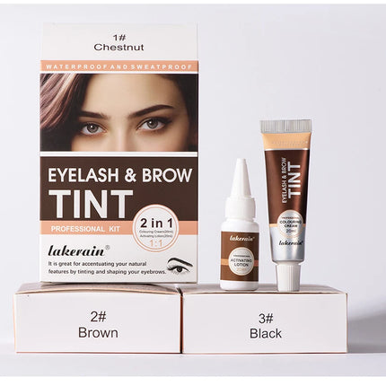 Eyebrow Tint Dye Professional Eyebrow Dye Waterproof Long-lasting Eyebrow Brow Kit Semi Permanent Eyebrow Home Use Pro Kit