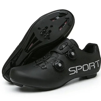Cycling Shoes Road Bike Men White Breathable SPD Self-Locking Cleat Racing Road Bike Shoes Women Flat MTB Bicycle Sneakers