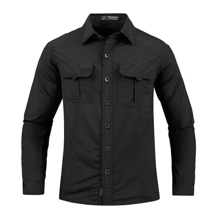 Lightweight Breathable Shirt Tactical Multifunctional Shirt Outdoor Long-Sleeved Work Shirt Breathable Sports Sun Protection