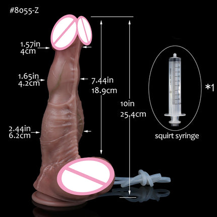 FAAK Silicone Squirt Dildo Panties Simulated Abdominal Muscles Underwear Ejaculation Realistic Penis sex Toys for Men Women