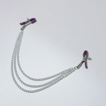 Metal Nipple Clamps clips ring bell BDSM breast Bondage restraint Sex Toy For Women Couple play Game