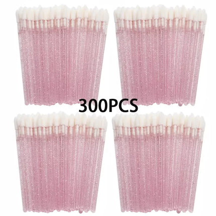 100/200pcs Lip Wands Applicators Eyelashes Brushes Lipstick Brush Mascara Applicator Gloss Wands Eyelash Extension Makeup Tool