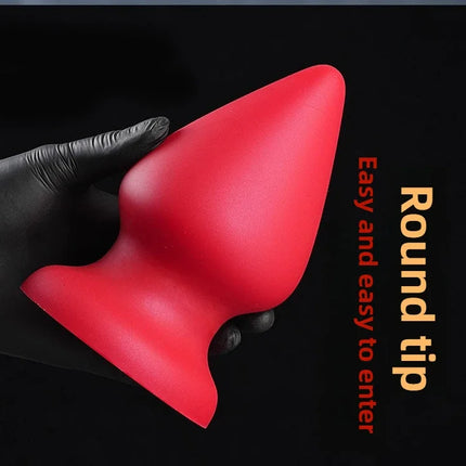 S-XXXL Huge Anal Plug Liquid Silicone Soft Conical Butt Plug Big Anal Dildos for Women Men G-spot /prostate Massage 18+ Sex Toys