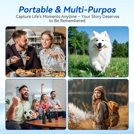 Outdoor Sports Camera Action Camera 1080P WiFi Fill Light Pocket Camera Mini POV Camcorder for Travel Vlogging Video Recording